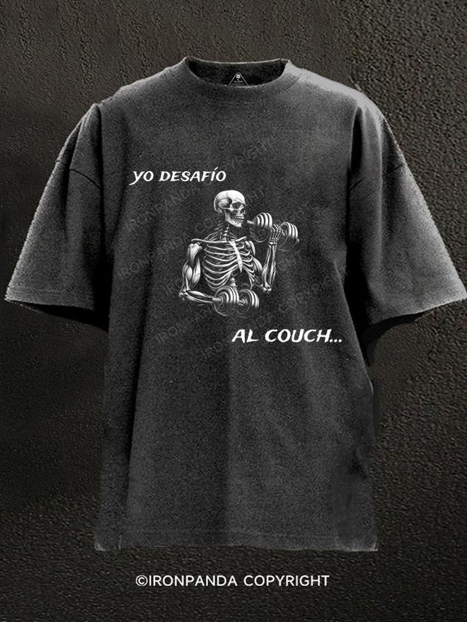 YO DESAFIO AL COUCH Washed Gym Shirt