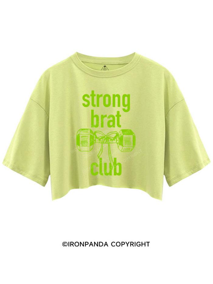 STRONG BRAT CLUB CROP TOPS