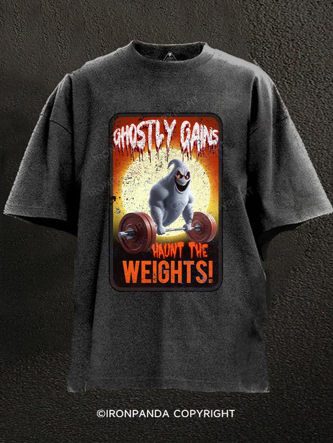 ghostly gains Washed Gym Shirt