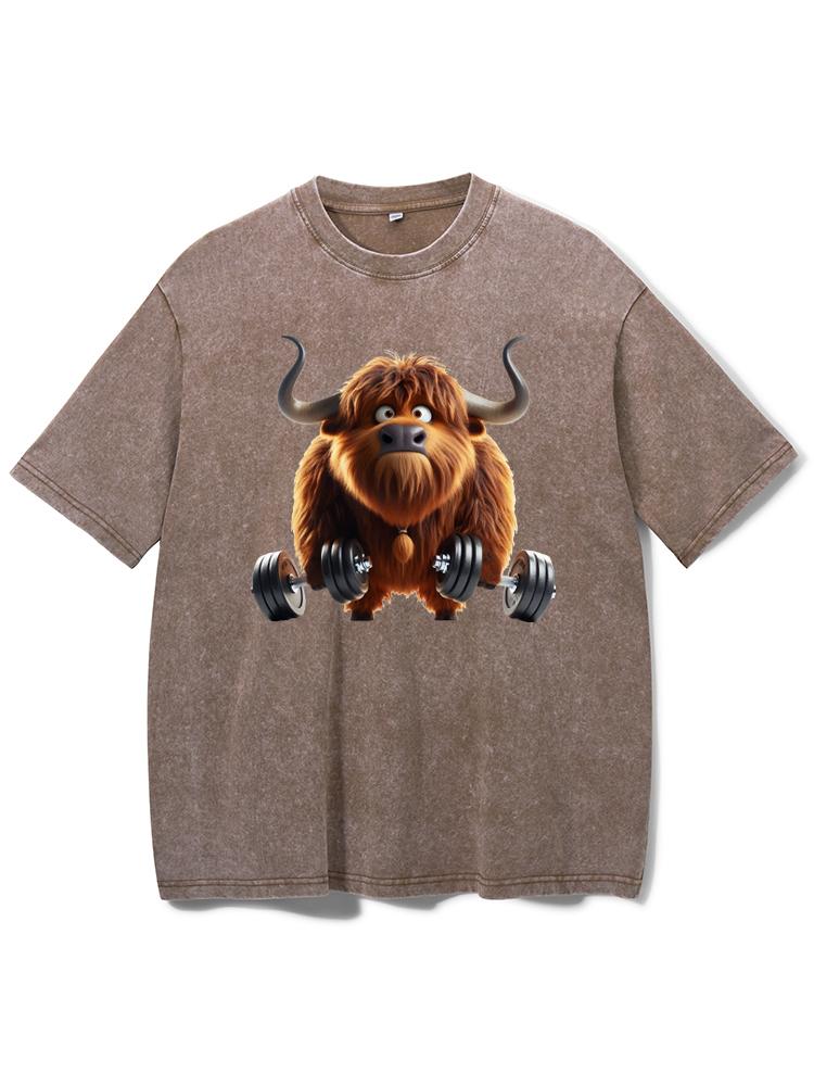 GYM YAK Washed Gym Shirt