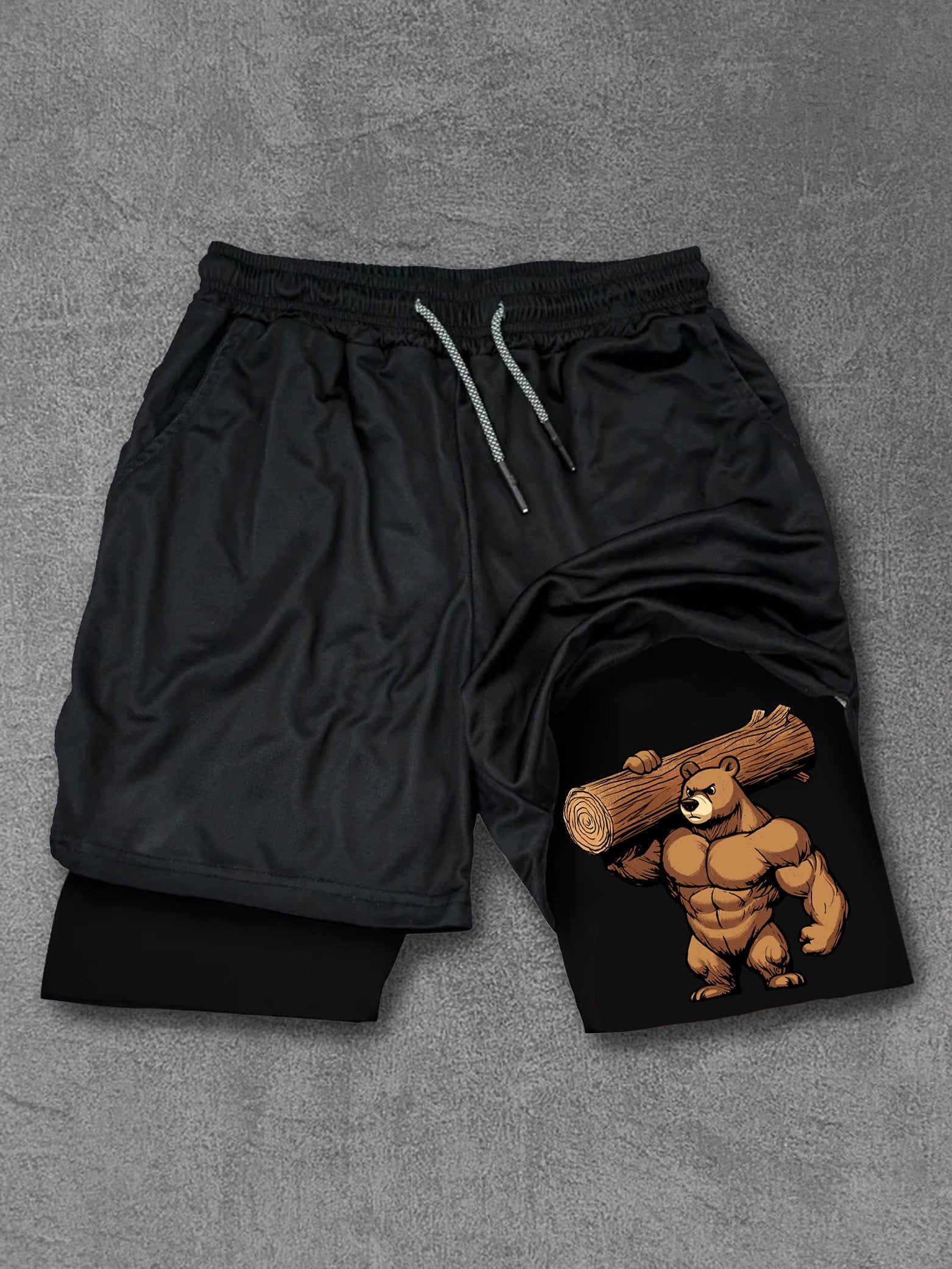 bear lift heavy Performance Training Shorts