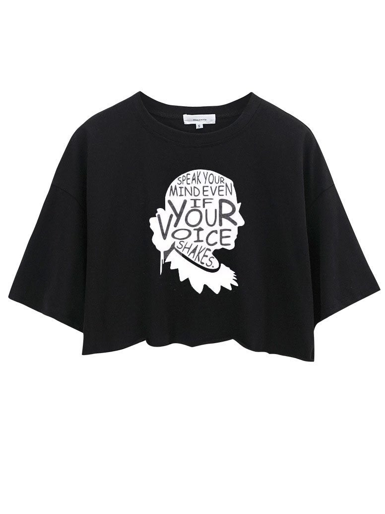 Speak Your Mind CROP TOPS