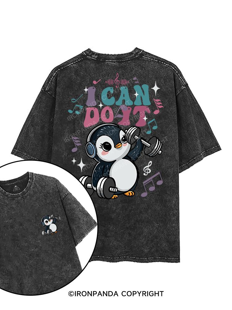 I can do it printed Gym Shirt