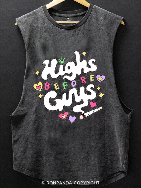 HIGHS BEFORE GUYS SCOOP BOTTOM COTTON TANK