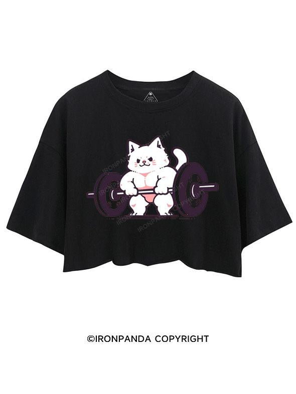 STRONG MUSCLE LIFTING CAT CROP TOPS