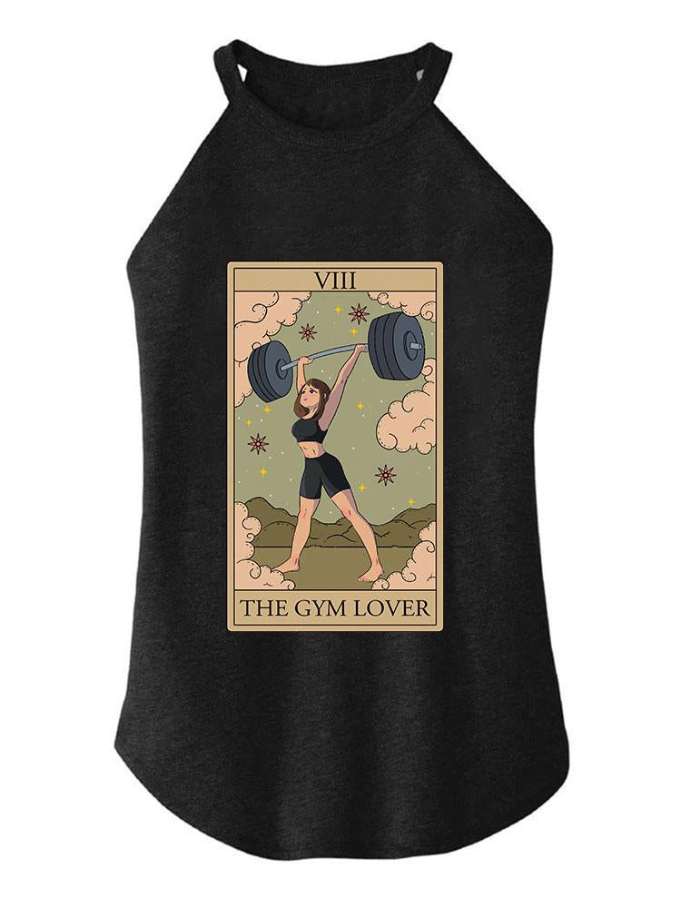 CARTOON THE GYM LOVER TAROT TRI ROCKER COTTON TANK