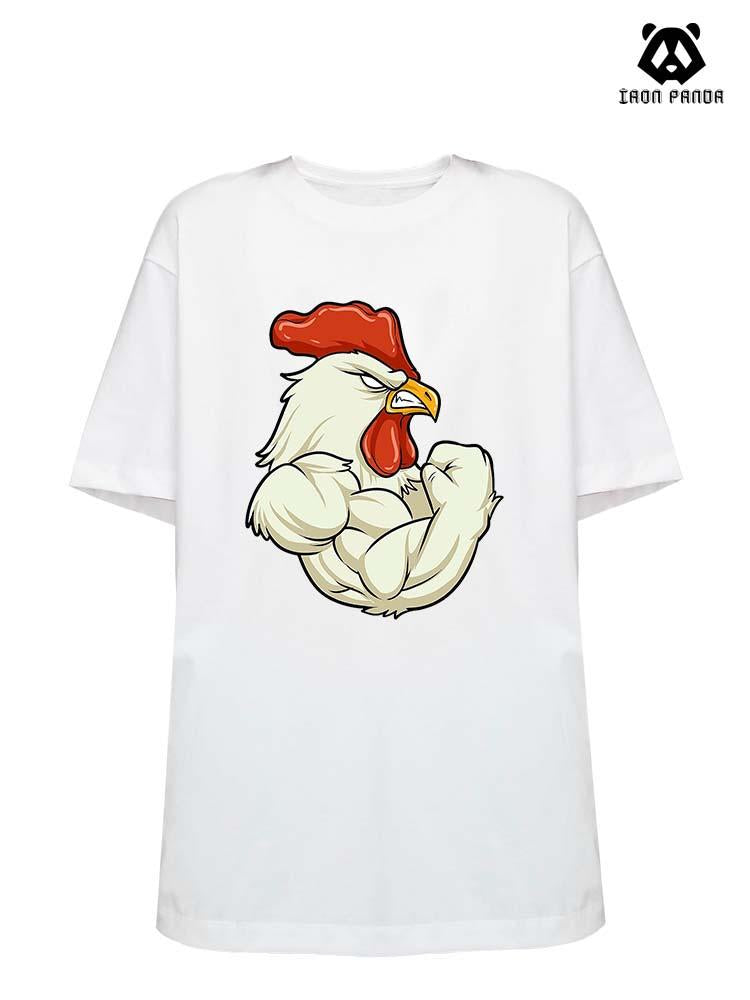 ROOSTER AT THE GYM Cotton Gym Shirt