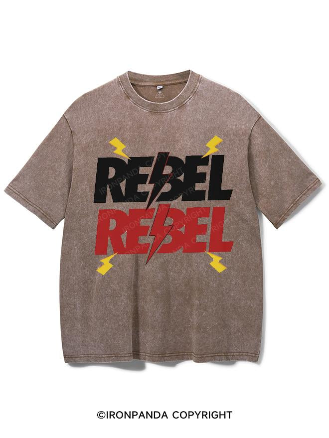 REBEL REBEL LIGHTNING VINTAGE GYM SHIRT