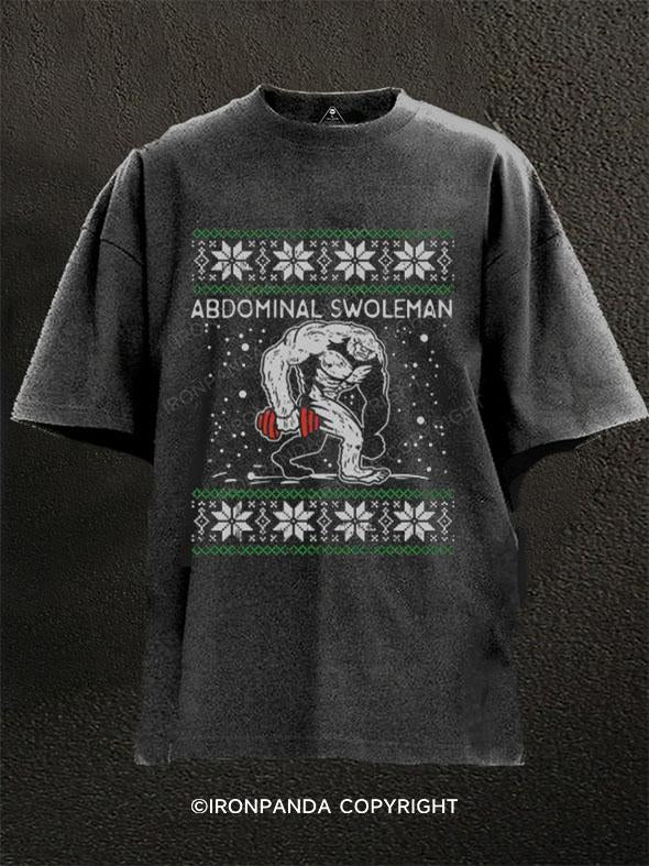 Abdominal Swoleman Washed Gym Shirt