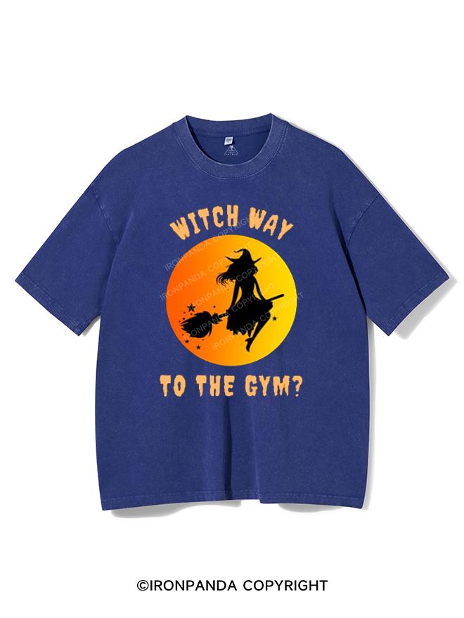 WITCH WAY TO THE GYM VINTAGE GYM SHIRT