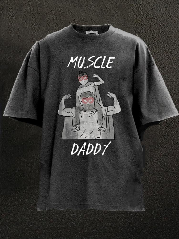 Muscle Daddy Washed Gym Shirt