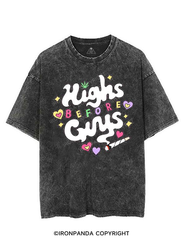 HIGHS BEFORE GUYS VINTAGE GYM SHIRT