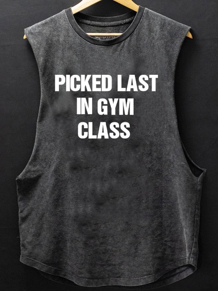 picked last in the gym class SCOOP BOTTOM COTTON TANK