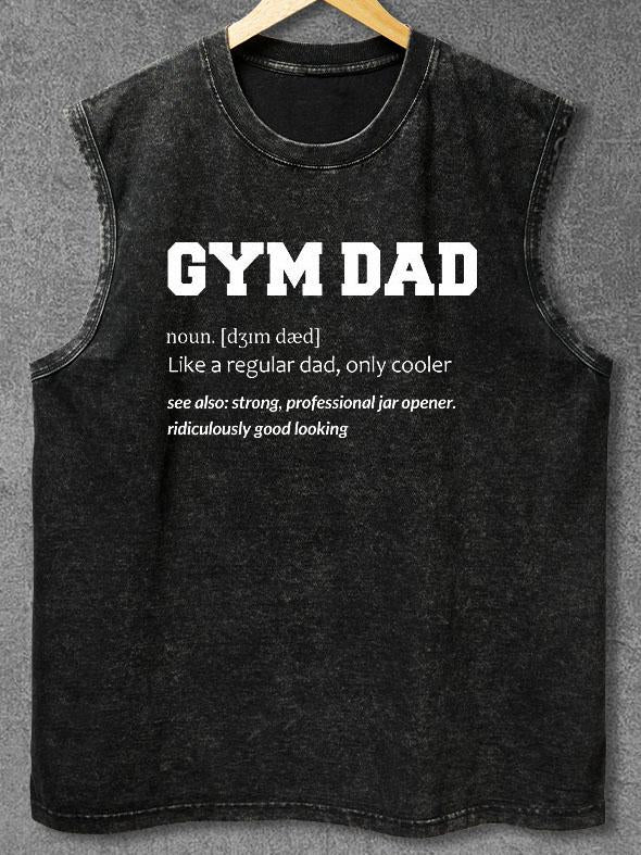 GYM DAD Washed Gym Tank