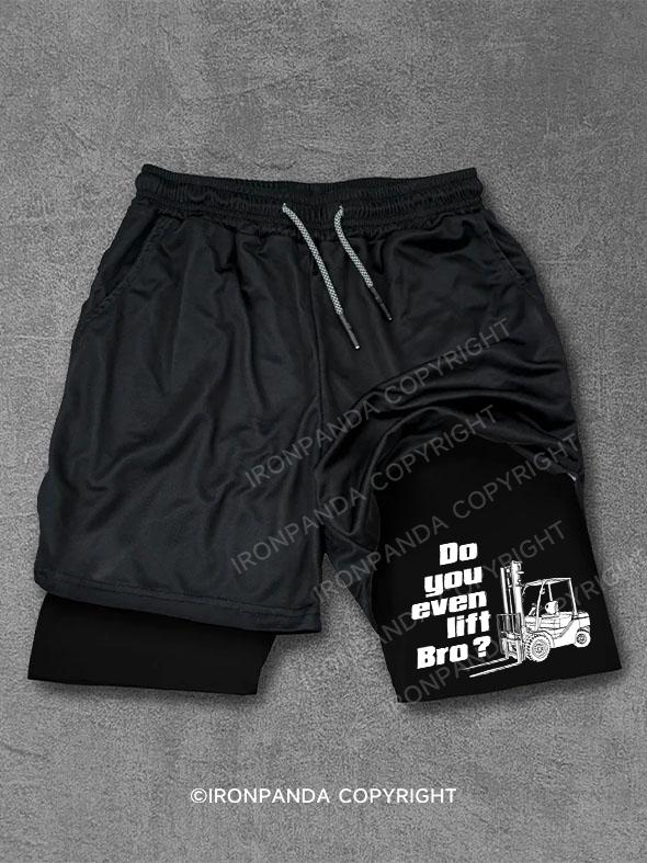 Do you even lift bro Performance Training Shorts