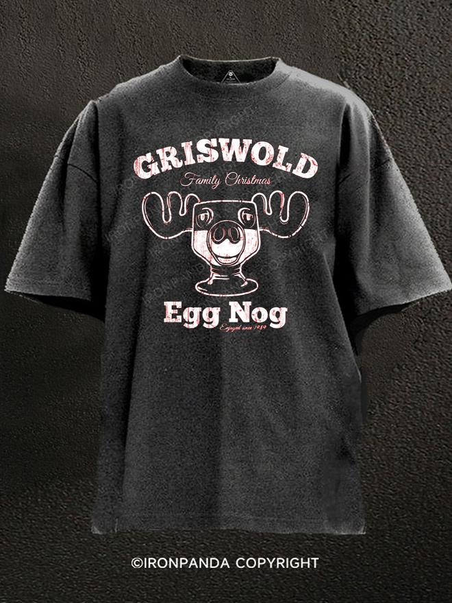 Griswold Christmas Egg Nog Washed Gym Shirt