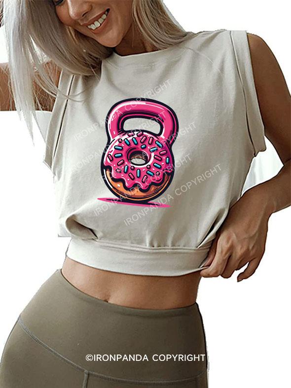 DONUT KETTLEBELL SLEEVELESS CROP TOPS