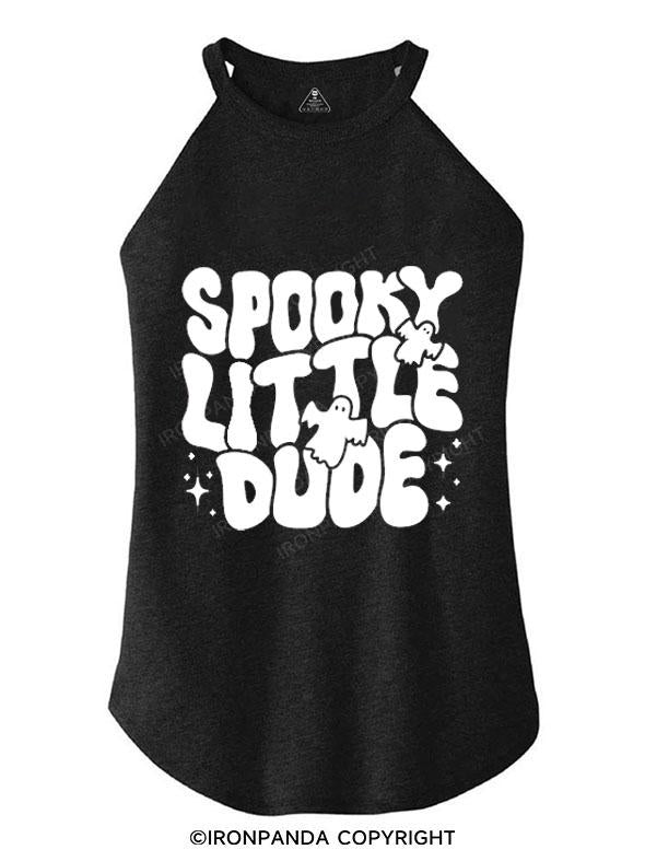 SPOOKY LITTLE DUDE TRI ROCKER COTTON TANK