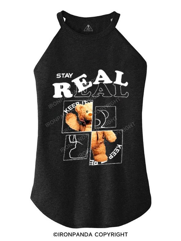 STAY REAL TRI ROCKER COTTON TANK