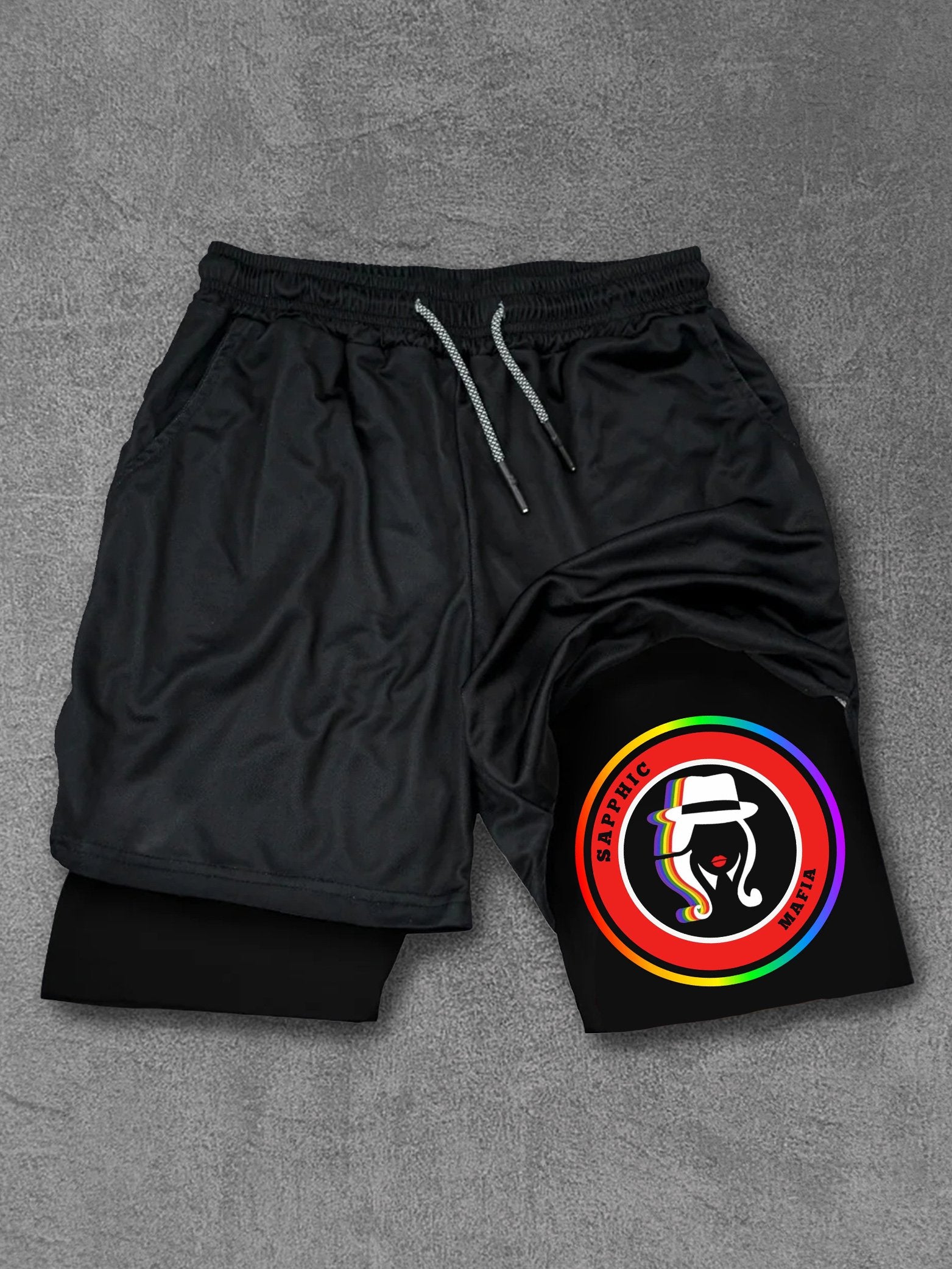 Sapphic Mafia Performance Training Shorts