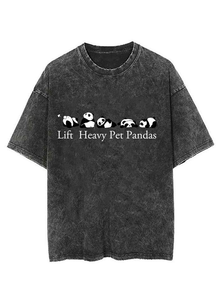 Lift heavy pet pandas Vintage Gym Shirt