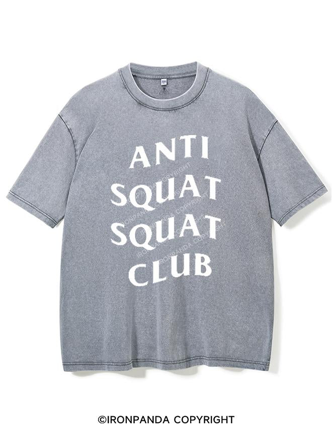 ANTI SQUAT SQUAT CLUB VINTAGE GYM SHIRT