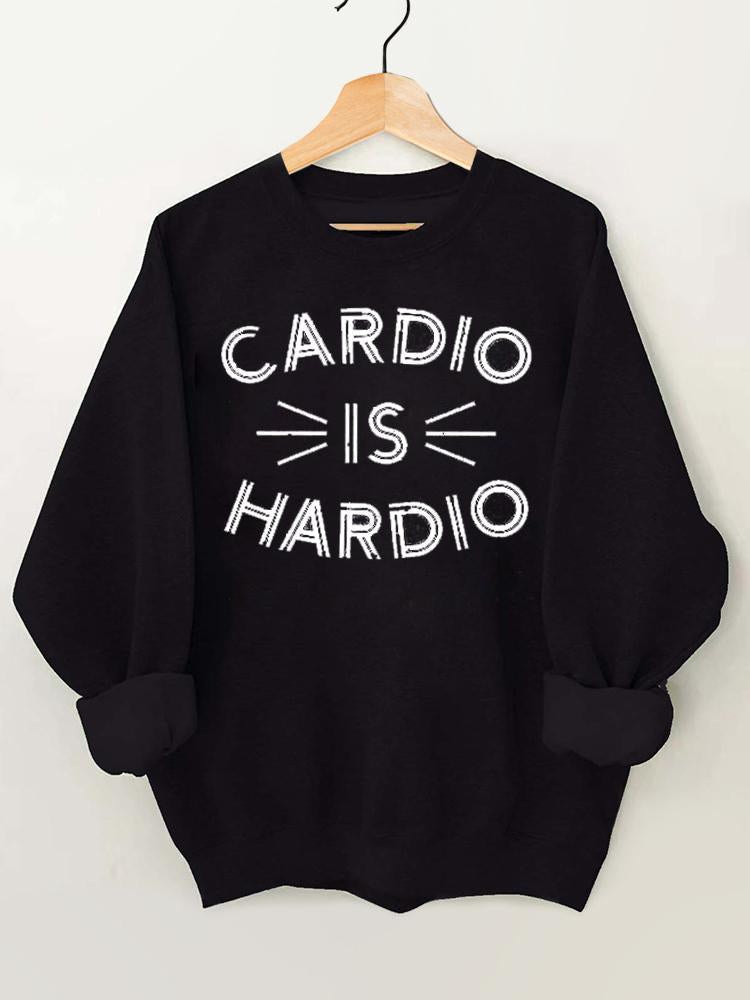 Cardio is Hardio Vintage Gym Sweatshirt