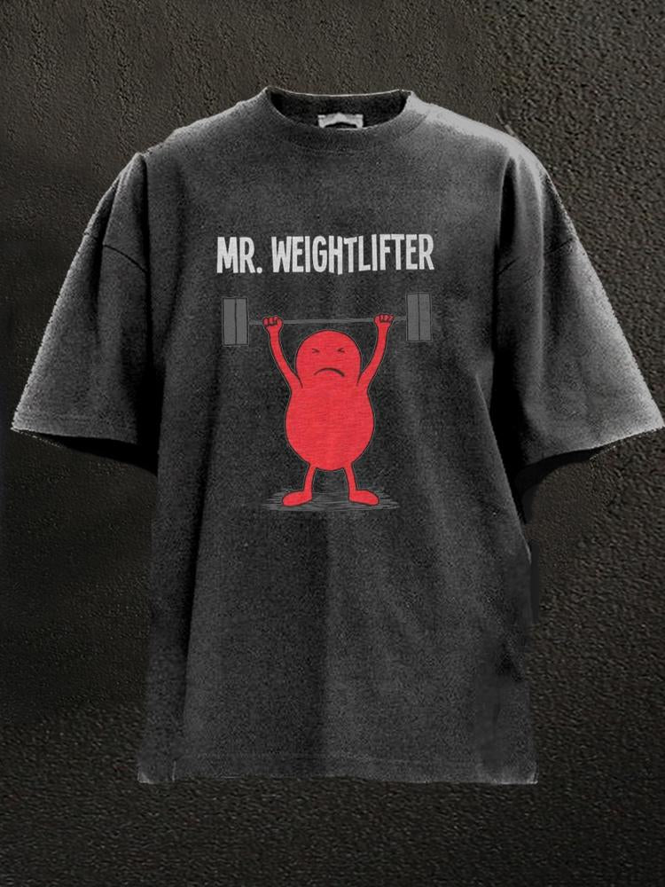 Mr Weightlifter Washed Gym Shirt