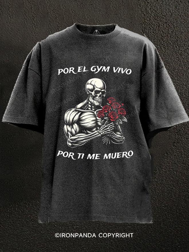 POR EL GYM VIVO Washed Gym Shirt