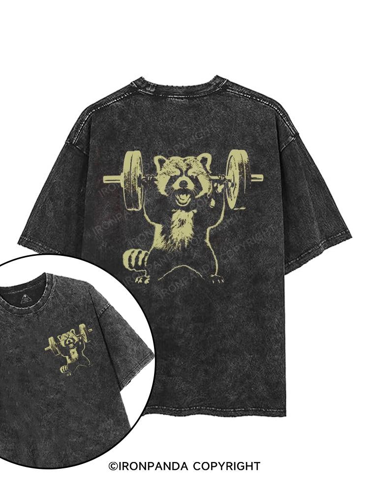 Red Panda printed Gym Shirt