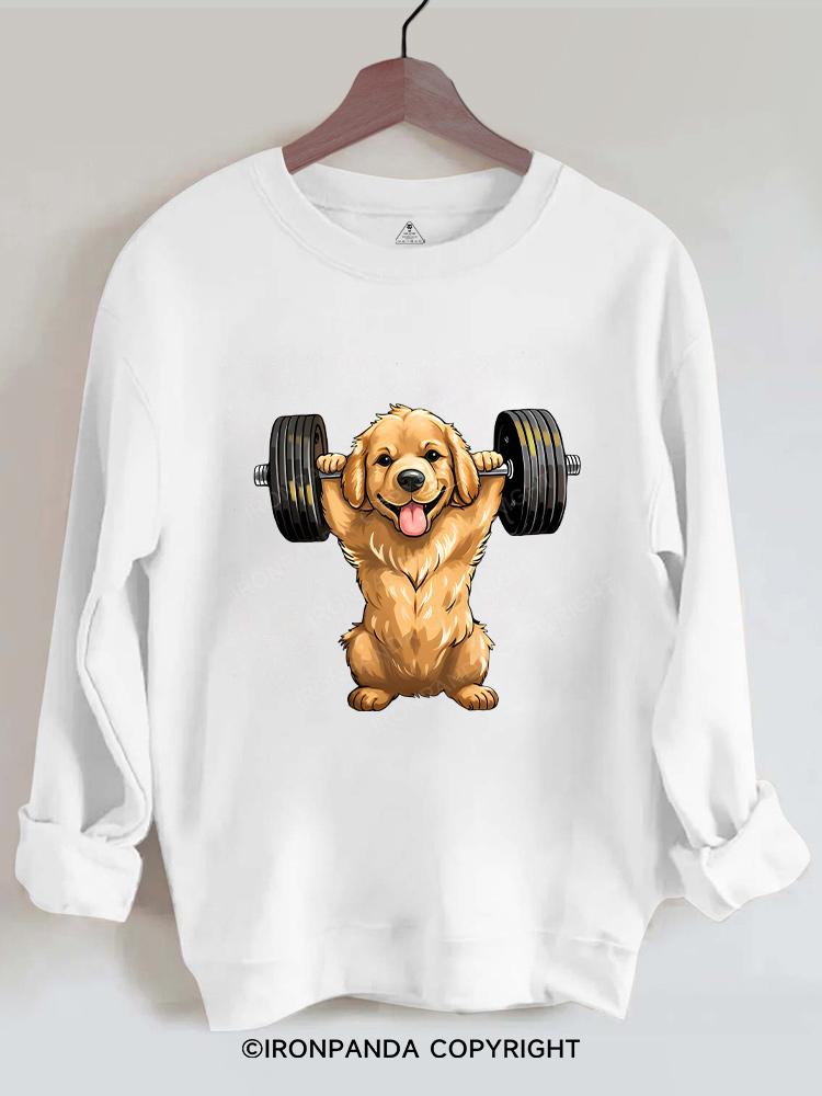 Weightlifting Dog Gym Sweatshirt