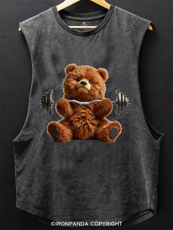 BROWN BEAR REPPIN' HEAVY SCOOP BOTTOM COTTON TANK