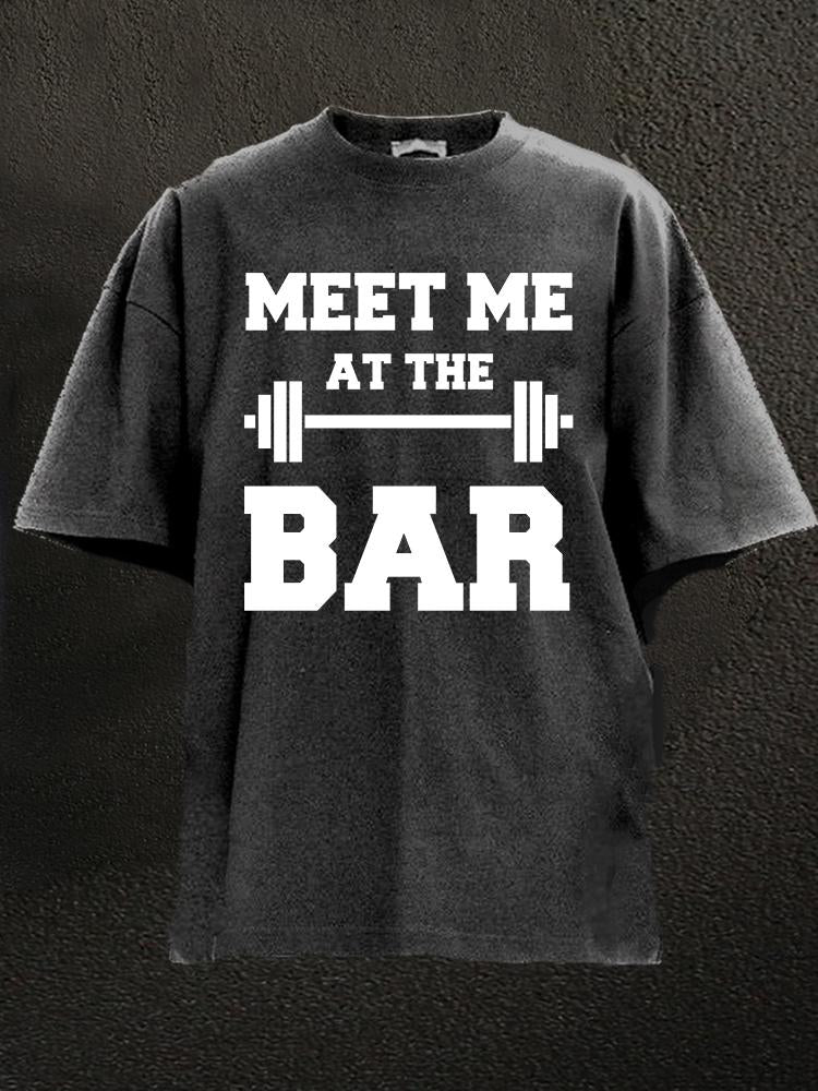 Meet Me at the Bar Washed Gym Shirt