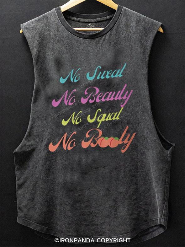 NO SWEAT NO BEAUTY  SCOOP BOTTOM COTTON TANK