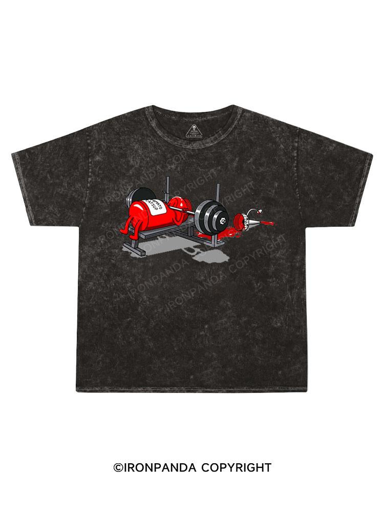 Benchpressed Kids Washed T-Shirt