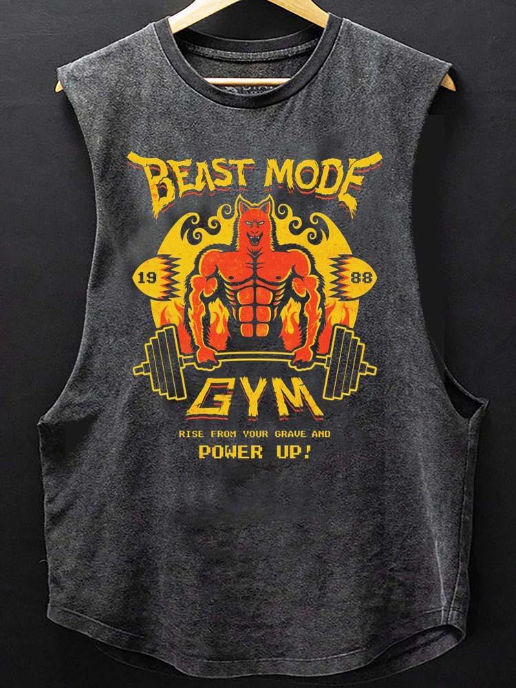 beast mode gym Scoop Bottom Cotton Tank