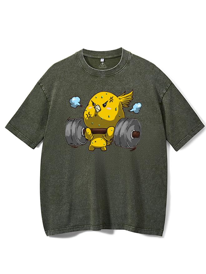 buff Power Washed Gym Shirt