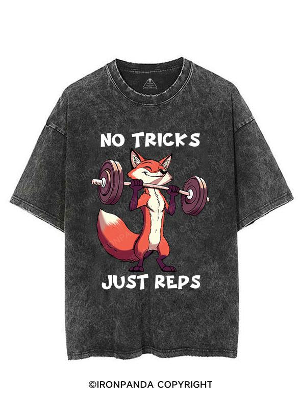 NO TRICKS JUST REPS VINTAGE GYM SHIRT