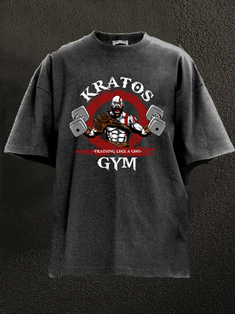 Kratos Gym Washed Gym Shirt