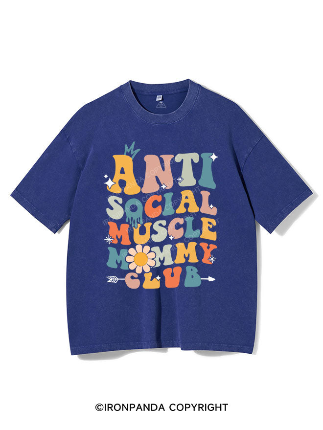 Anti Social Muscle Mommy Vintage Gym Shirt