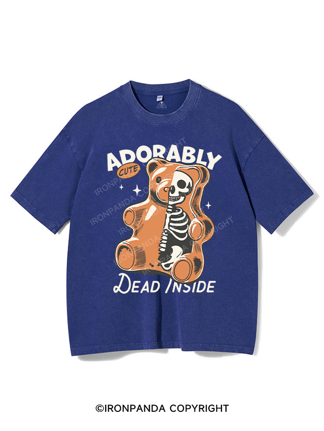 ADORABLY CUTE DEAD INSIDE VINTAGE GYM SHIRT