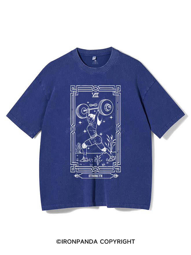 Tarot card Strength Vintage Gym Shirt