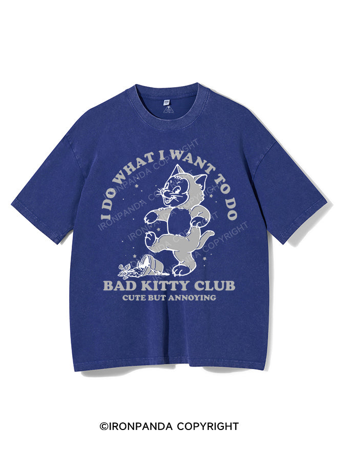 BAD KITTY CLUB CUTE BUT ANNOYING VINTAGE GYM SHIRT