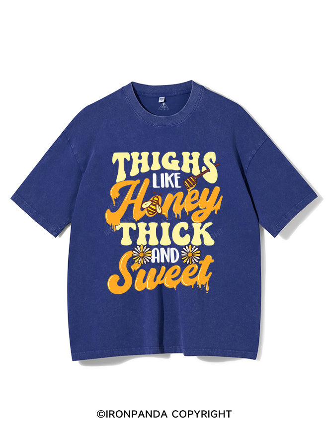 Thighs Like Honey Thick And Sweet Vintage Gym Shirt