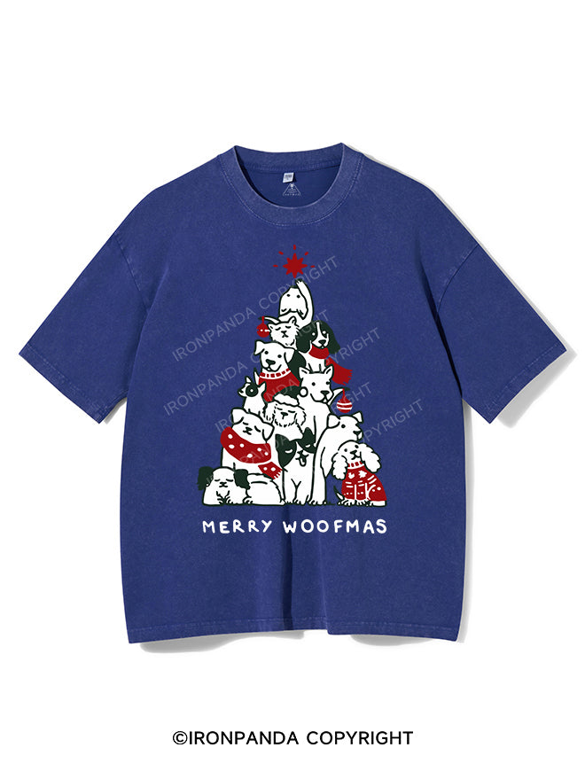 MERRY WOOFMAS VINTAGE GYM SHIRT