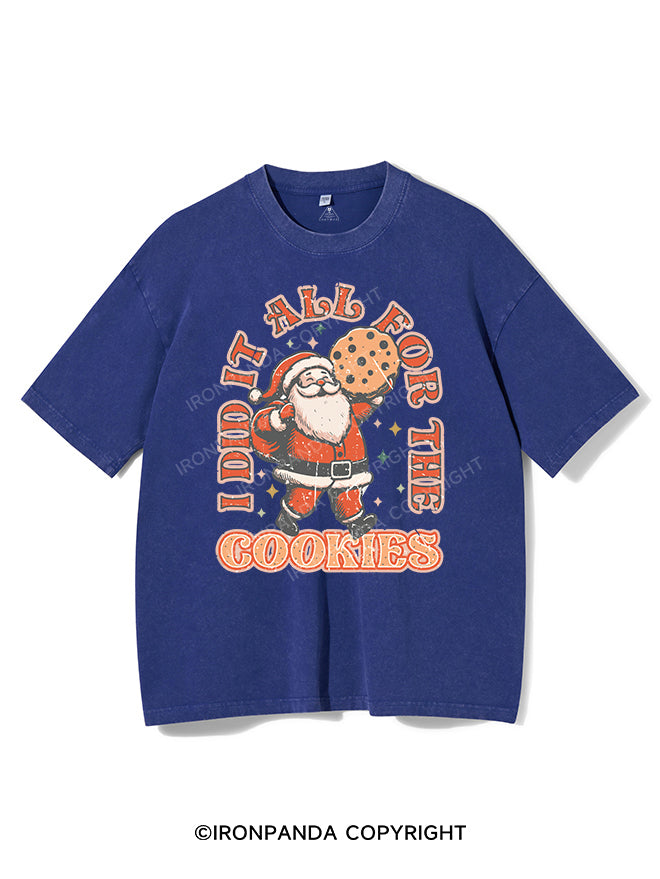 I DID IT ALL FOR THE COOKIES VINTAGE GYM SHIRT