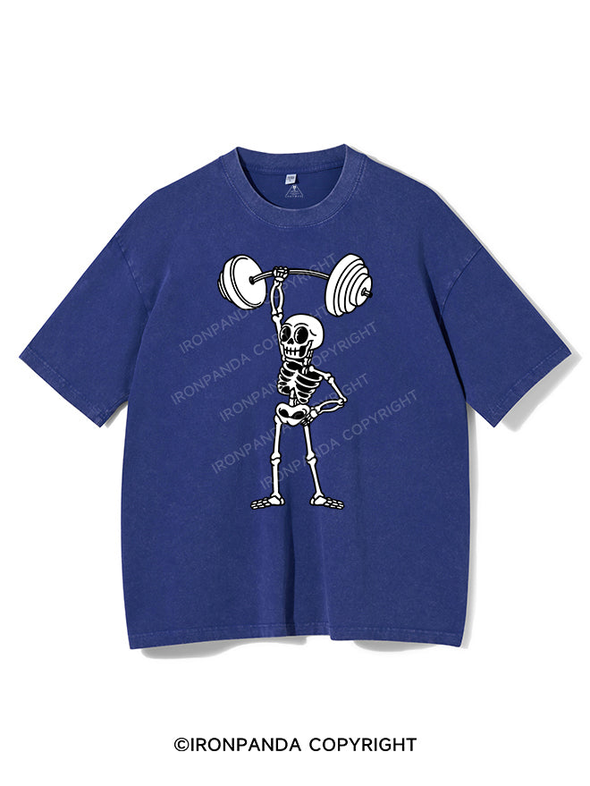 LIFTING SKELETON VINTAGE GYM SHIRT