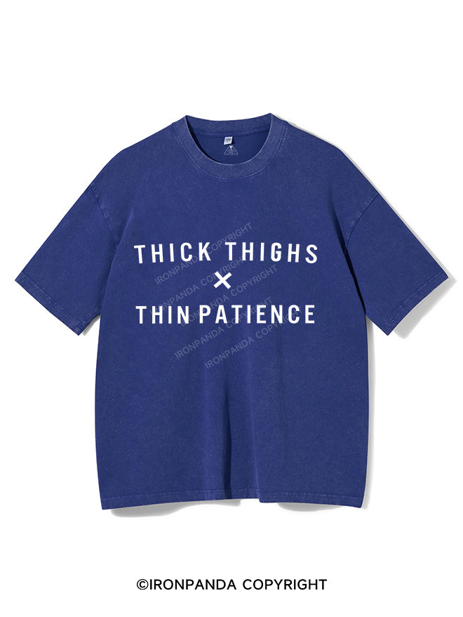 thick thighs thin patience Vintage Gym Shirt