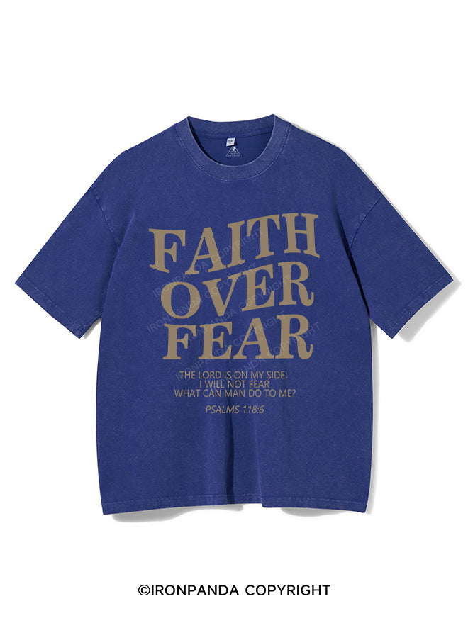 Faith Over Fear Vintage Gym Shirt