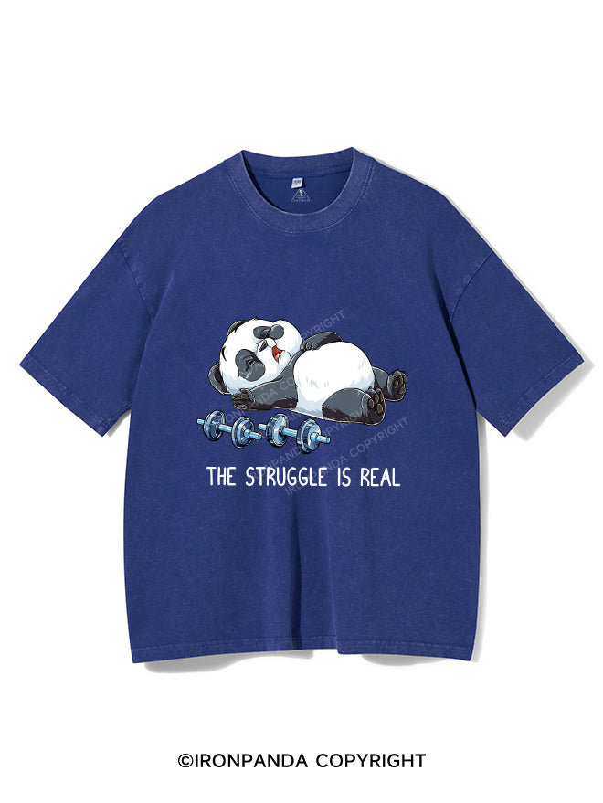 THE STRUGGLE IS REAL Vintage Gym Shirt